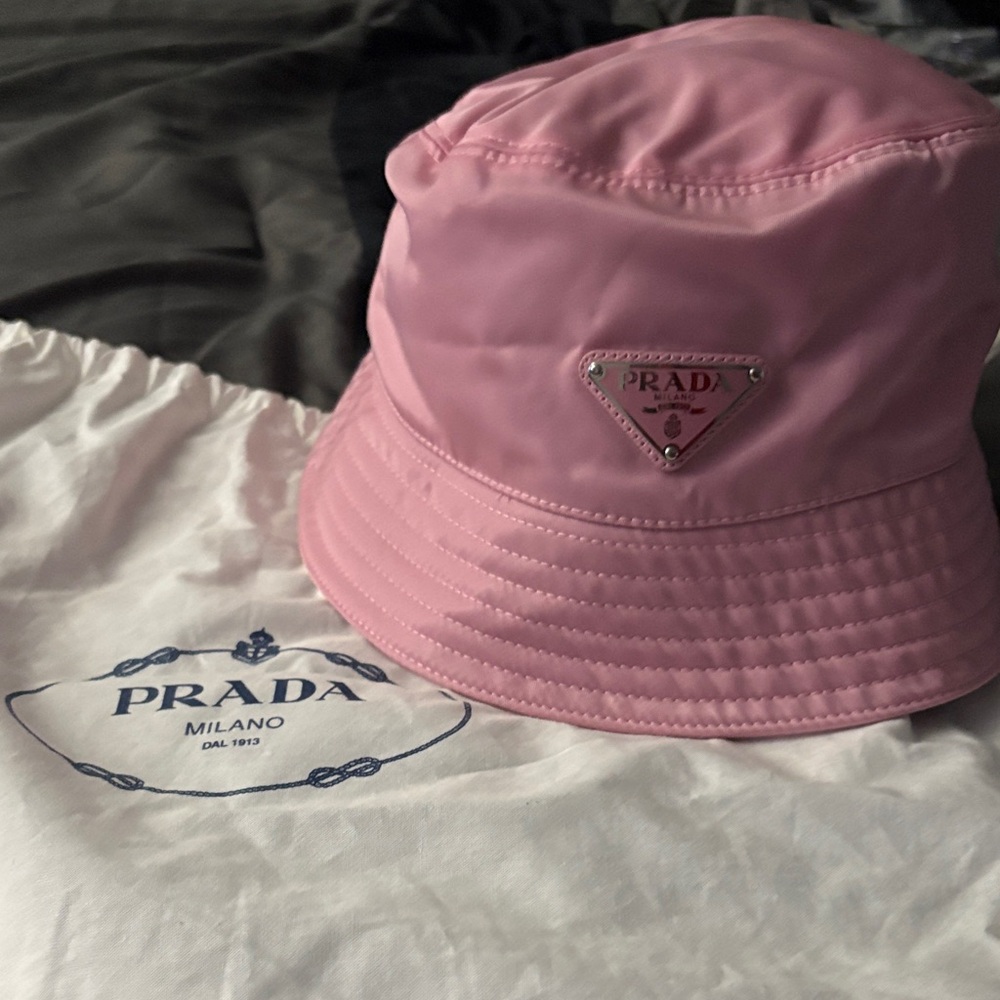 Prada Light Pink Women's Bucket Hat